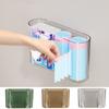 Plastic Cosmetic Storage Box Wall-mounted Space Saving Makeup Organizer Large Capacity Sundries Storage Box Bathroom