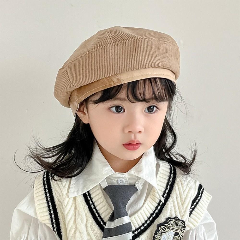 Korean Baby Beret Spring Autumn Painter Hats Retro Beanies Cap  2-6year