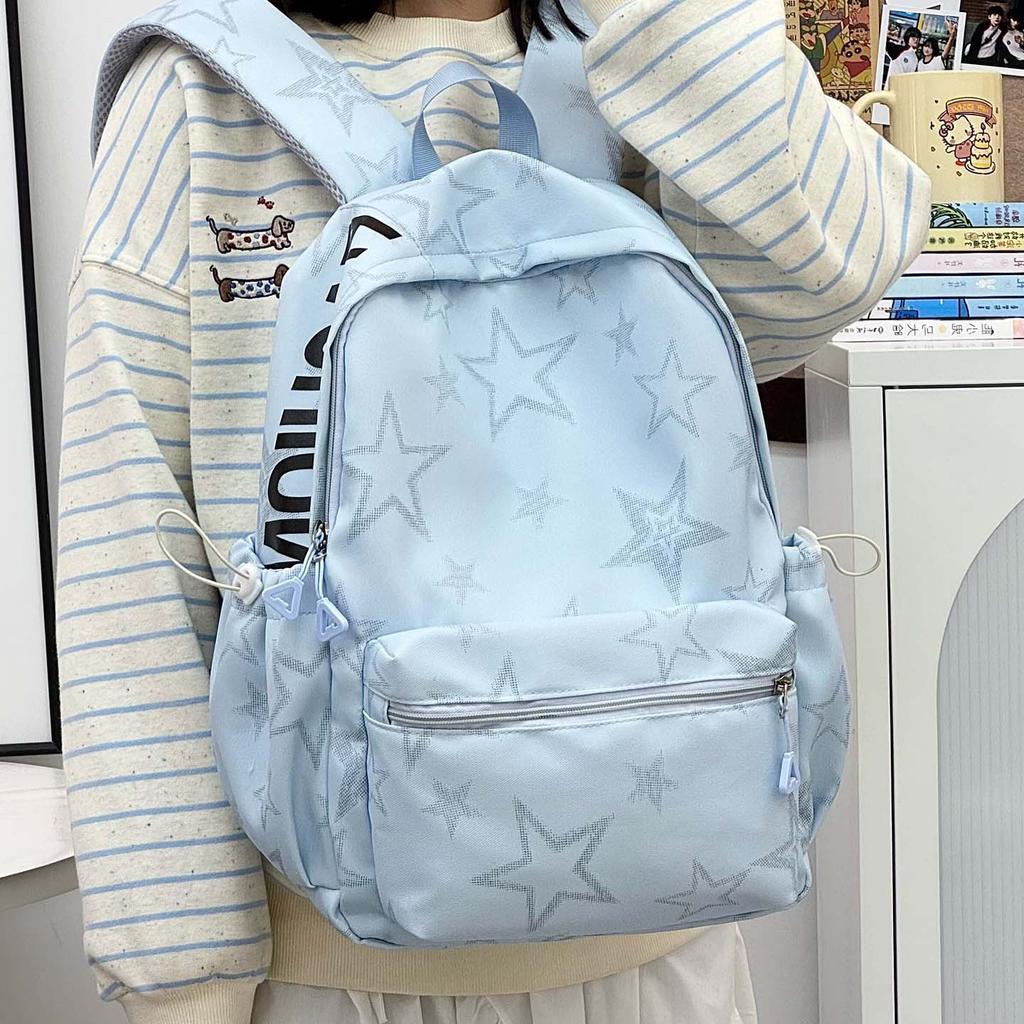 Schoolbag Trendy Brand Schoolbag Junior High School Student Male High School College Student Tie-dye Travel Backpack Large Capacity Lightweight