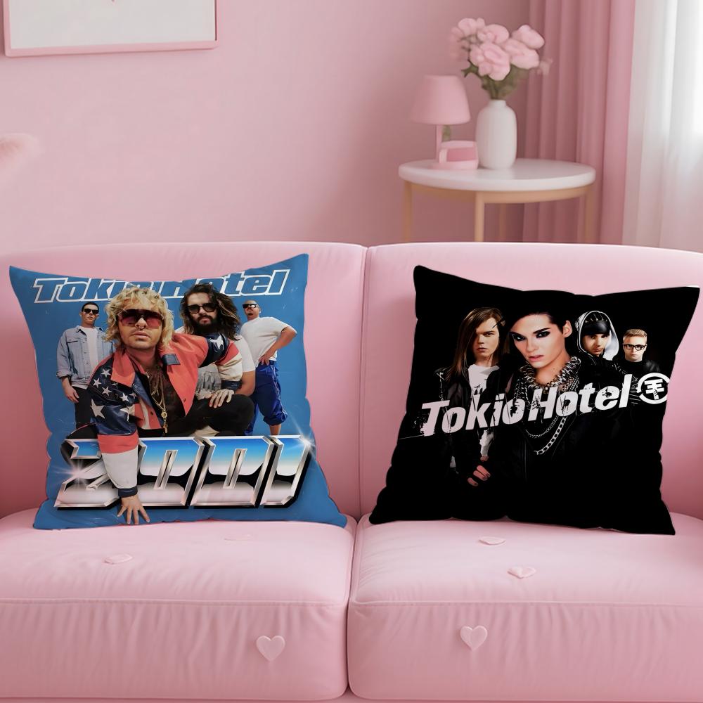 Band T-Tokio H-Hotel Cushion Cover Comfortable Reversible Pillow Cover Ideal for Car Sofa Bedroom & Beyond