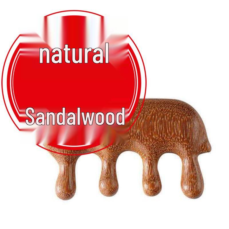 Non-Pear Wood Meridian Massage Brush: Full Body Meridian Dredging, Fat Burning, Abdomen Scraping with Pure Brass.