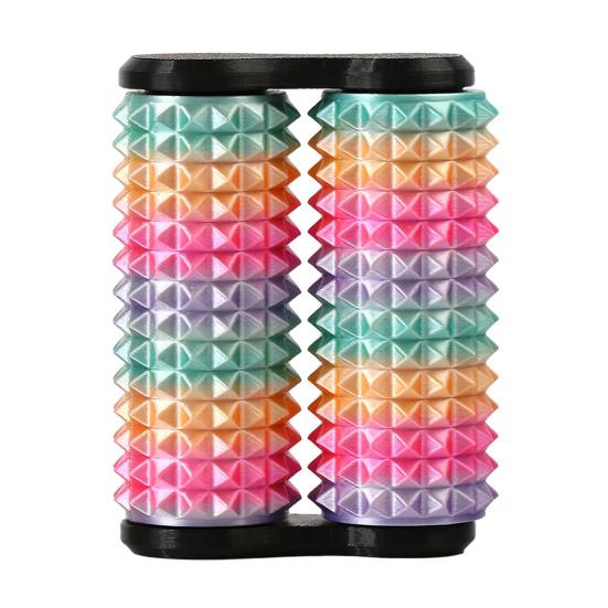 Spiky Grippie Stim Fidget Toy 3D Printed Dual Roller Hand Massager Stress Relief Pain Stimming Tool Bumpy Roller Sensory Toy