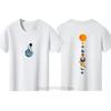 Teenager Astronaut Graphic Print Tshirts for Boys Summer Children Casual Funny Colorful Tops Kids Crew Neck Short Sleeve Tees