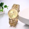 Stylish Watch with Bracelet Analog Simple Available In Gold and A Perfect Gift for or Other Special Women's Chain, Display, Waterproof, Popular, Cute,