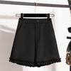 DIMANAF Plus Size Women Shorts Pants 2025  Summer Loose Short Basic High Waist Solid Pants Elastic Waist