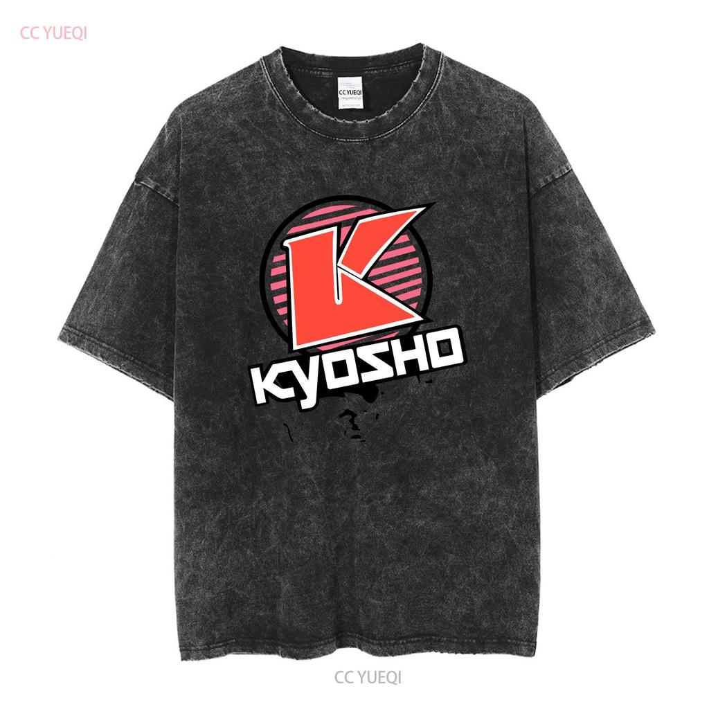 Kyosho K Circle T Shirt Red L KYOKA10007SL Long or Short Sleeves Vintage Washed Homme Soft Stretched Versatile Unisex Slightly