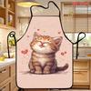 1pc, an Apron Featuring a Cute Cat Smile Design, Reusable, Easy, Lightweight, Multifunctional, Suitable for Kitchen And Restaurant Use, Cooking, Bakin