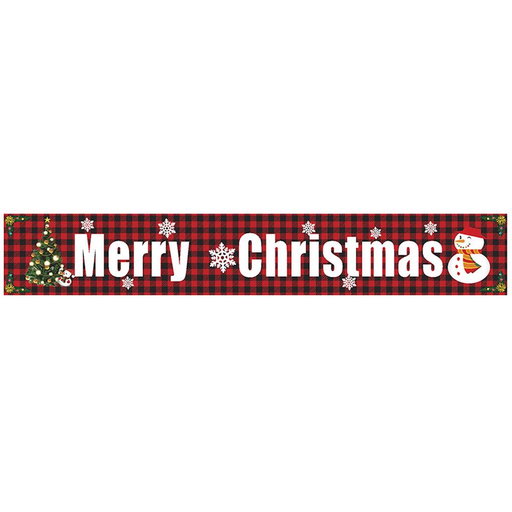 9.7ft Christmas Banner Hanging Background Porch Signs Outdoor Xmas Decor