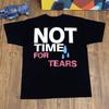 Spring and Summer Mens Clothing Cotton Fashion Not The Time for Tear Printed Personalized Round Neck Short Sleeved Tshirt Top