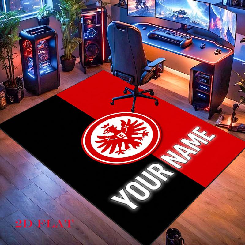 Custom Eintracht Frankfurt Carpet Rug for Living Room Bedroom Home Sofa Decoration,Kids play Nonslip Floor Mat