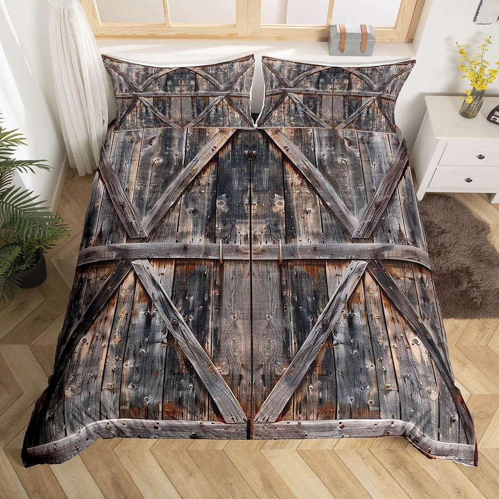 Door Duvet Cover Sets For Kids Adults Queen King Twin Size Lightweight Down Room Decor 2 Pillowcases 1 Comforter Cover No Quilt