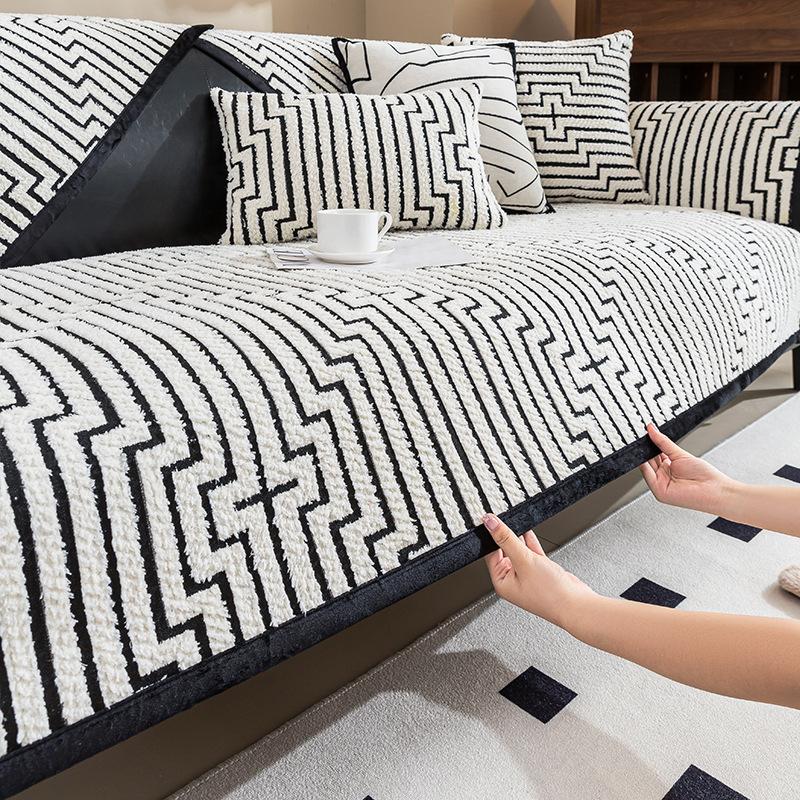 Premium Sense Simple Wind Sofa Cushion Universal In All Seasons New Sofa Seat Cushion Non-slip Cover Cover Cloth Towel