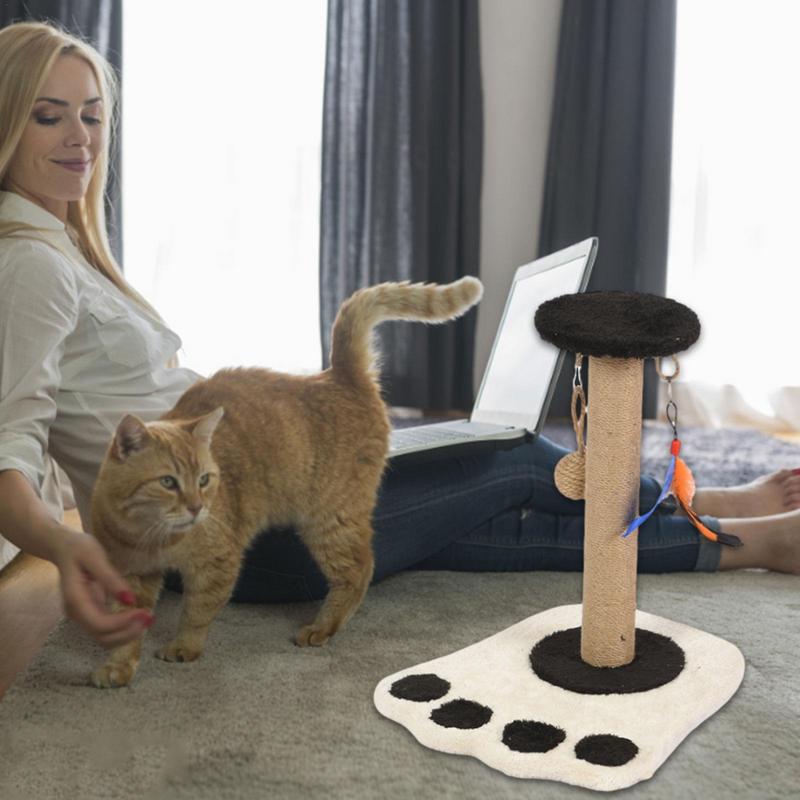 Cat Scratching Tower Cat Tree Hangings Sisal Toys Scratchers Cat Furniture & Toy Cat Scratch Post For Indoor Cats Fun Cat Tree
