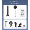 EmJTao 8-Piece Metal Microphone Arm Set, Universal Microphone Stand, Adjustable Desktop Microphone Stand (Includes Conversion Adapter, Microphone Hold
