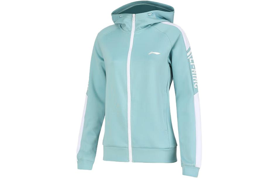 Li Ning Sweatshirts Women s Forget Me Not Blue Hooded Moderate Other AWDRB04-2 XL