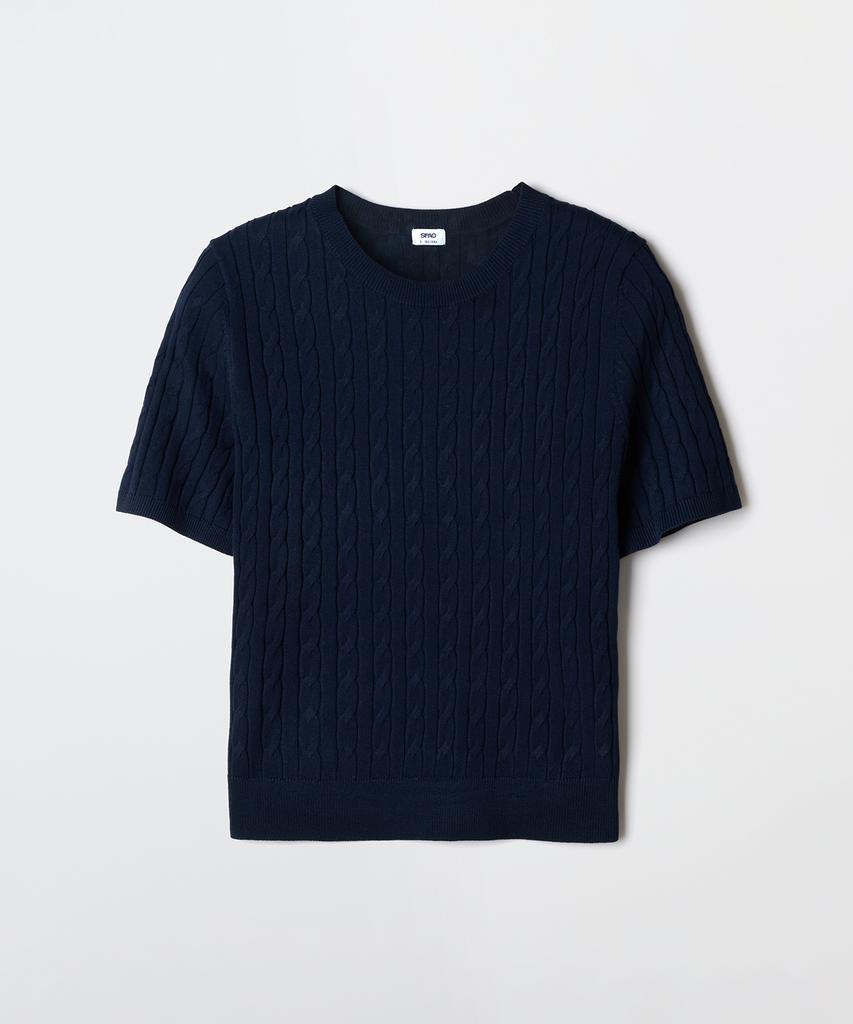 Seupao [Cool] Summer Cable Short Sleeve Knit_Spkwg24G01 (A Type)
