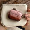 Pink Brown Gradient Transparent Splashing Ink Design Soft Cover Case for Airpods 1/2/3/4 Pro 2nd Fashion Simplicity Coque