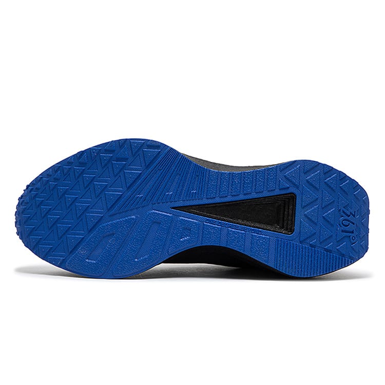 361 Popping Foam Slip Resistant Abrasion Resistant Low Top Casual Running Shoes Men's Obsidian Black Blue 672432246-5