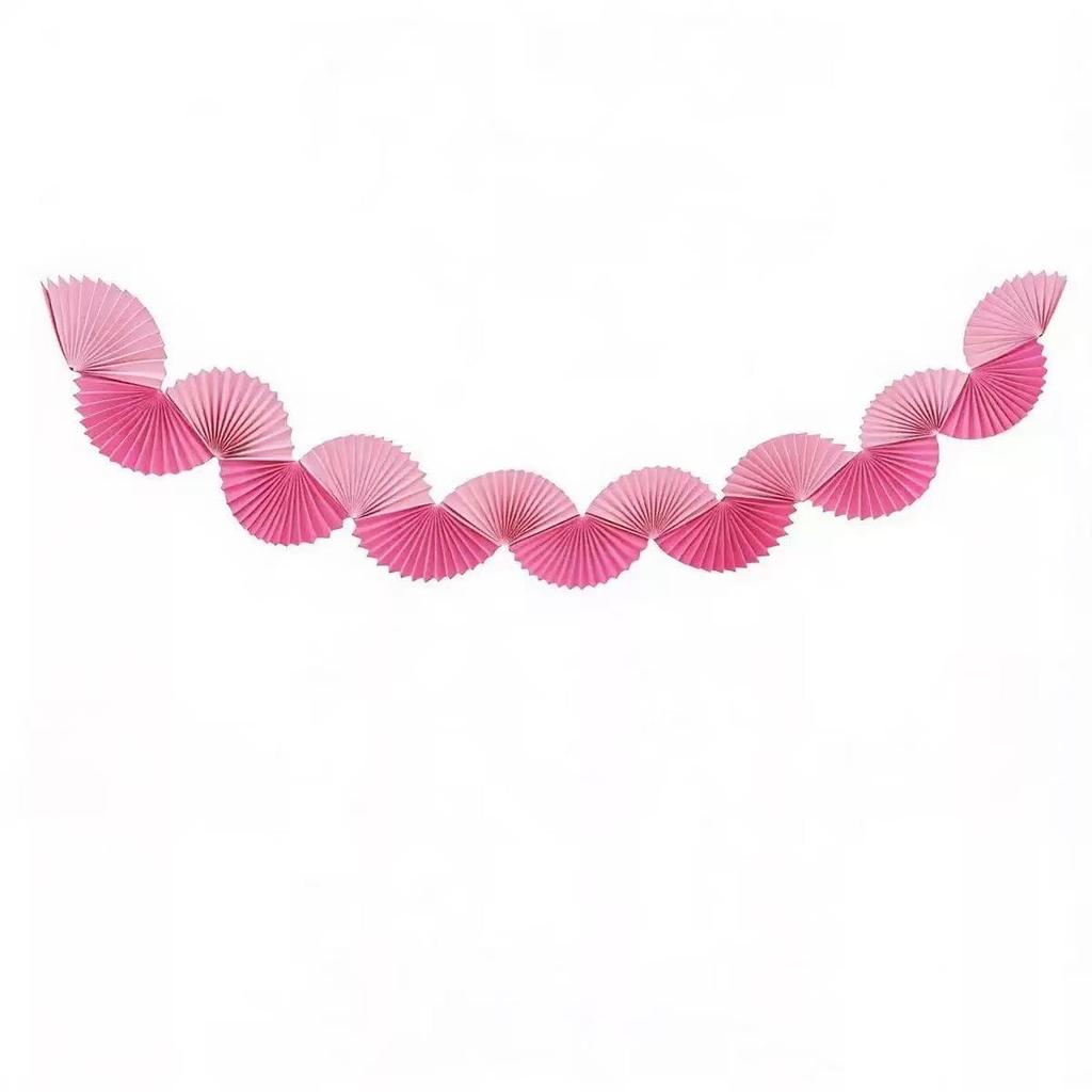 Decorazioni Ventagli di Carta per Festa di Compleanno: Ornamenti Appesi a Forma di Ventaglio e Fiori a Tirare