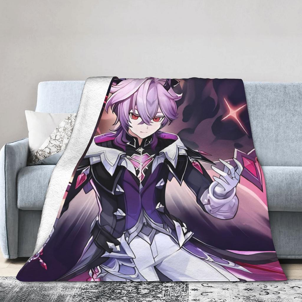 Genshin Impact Durin Game Blankets Fleece All Season  Multi-function Super Soft Throw Blankets for Sofa Outdoor Bedspread