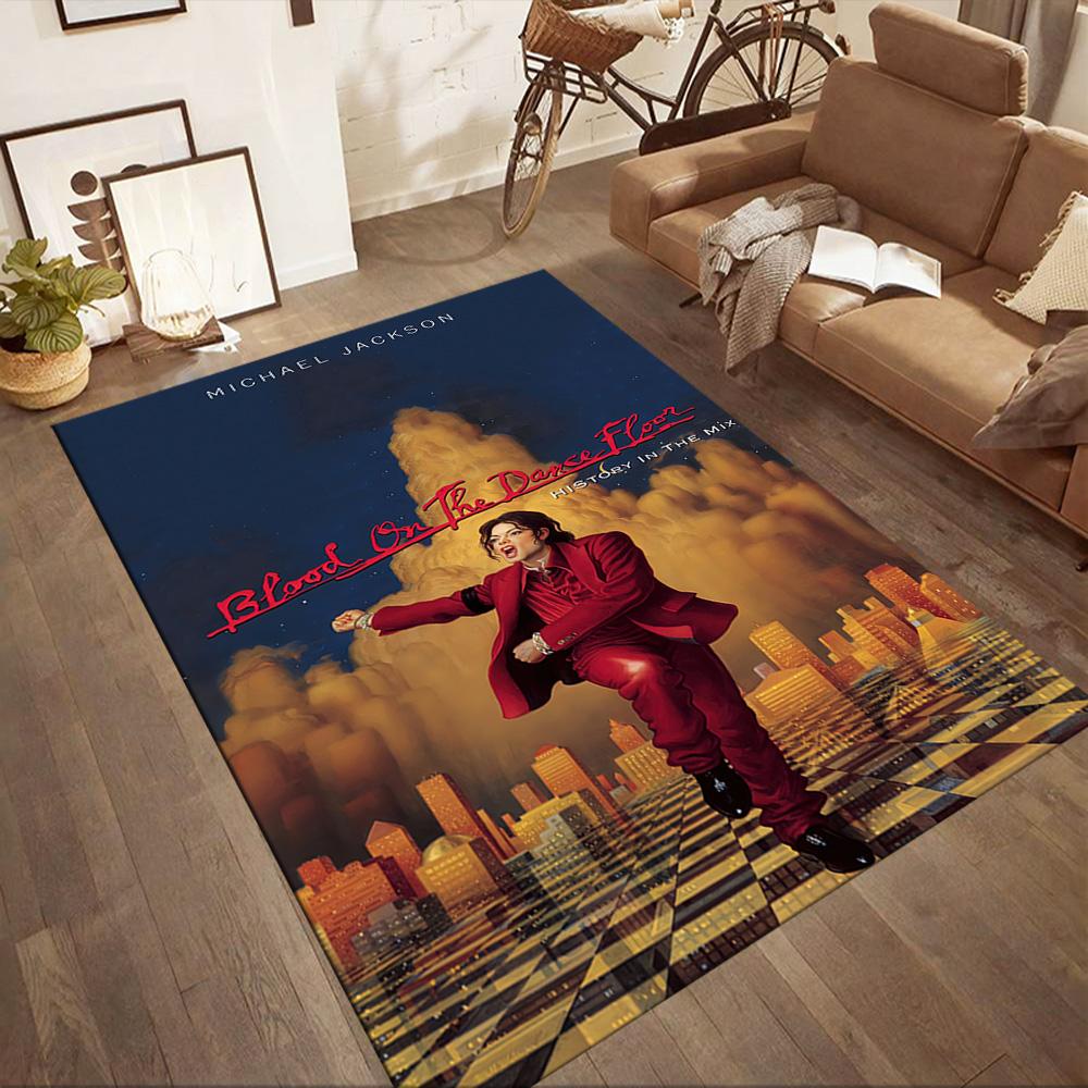 Michael Jackson 1 Floor Rug Office Rug Design for Entryway Playrooms Bedrooms Dining Room Anti-slip Rug Decorate Offices Wedding Party Gift