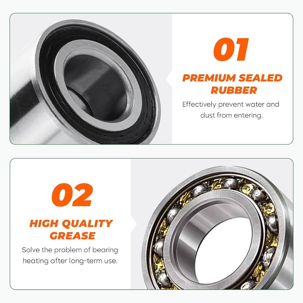 Front Rear Wheel Bearing for Kawasaki Mule 600/610/ 2510/3000/ 3010/3020/ 4000/4010 2005-2022, Teryx 750 2008-2013, Brute Force 650i/ 750i 92045-0021