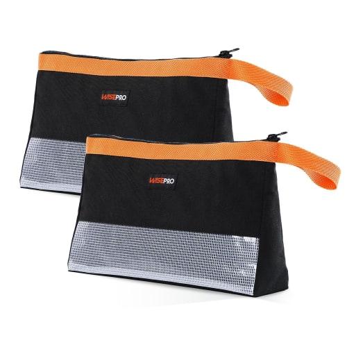 

WISEPRO Tool Bag, Tool Pouch, Small, Waterproof, with Transparent Window, Wear-Resistant Oxford Fabric, Handle, Small Organizer for Repairs, Electrica