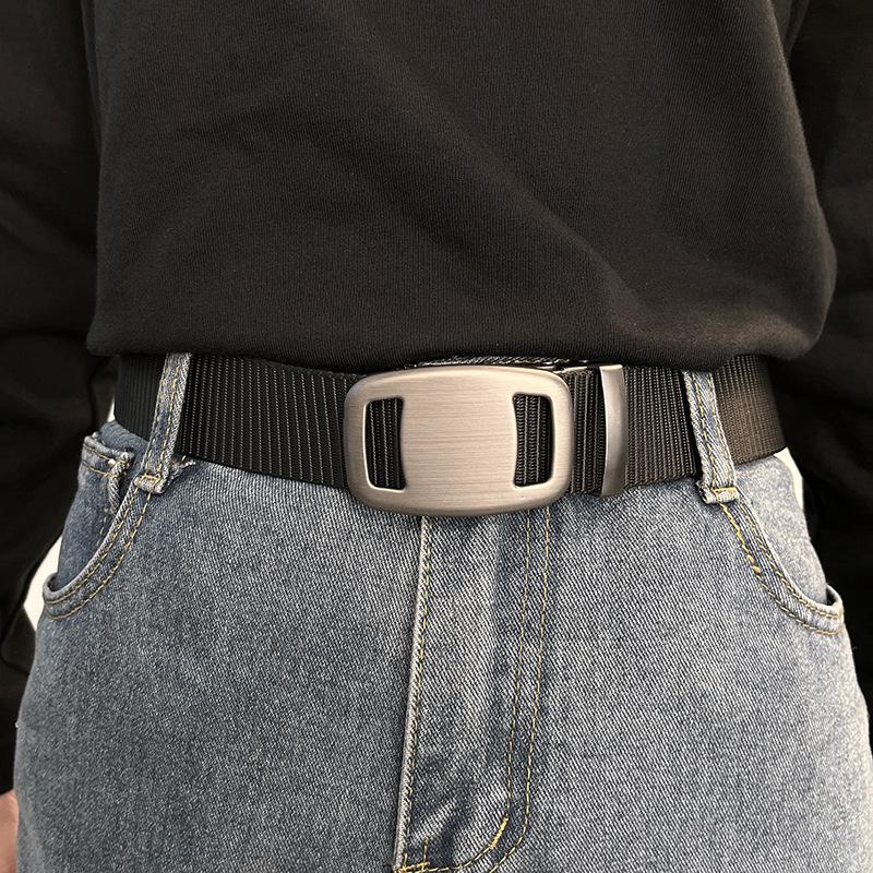 

Унисекс Дышащий Холст Нейлон Поясной Ремень - Универсальный Военный Стиль Хип-Хоп Тренд 120 cm