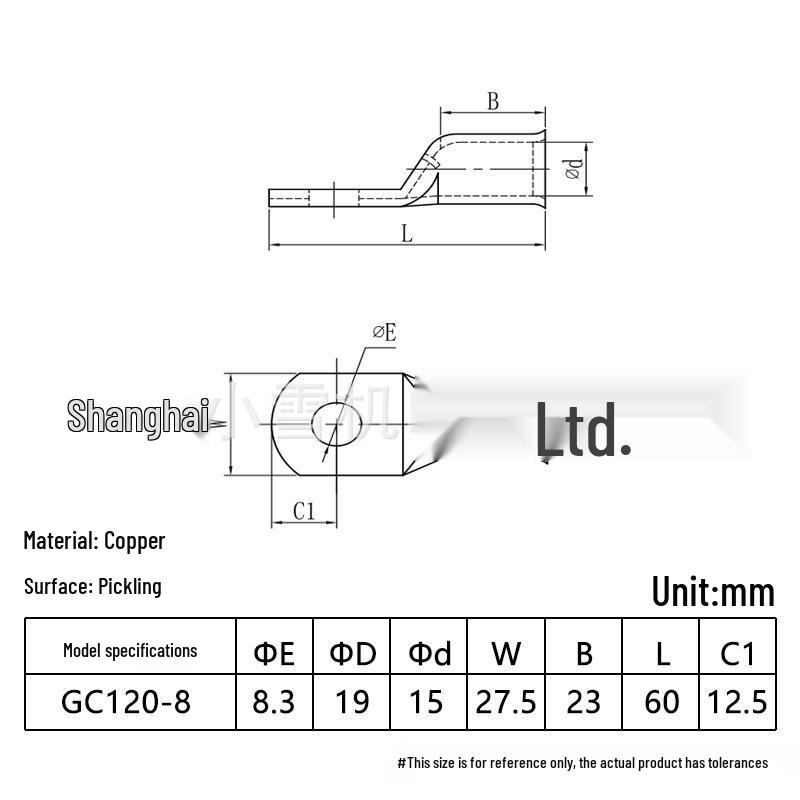 GC Flared Copper Tube Terminal 10-400 Sqmm Cable Connector Lug