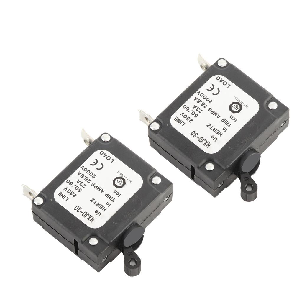 2 Stück 23A Schutzschalter Sicherheit Professionell Benzin Generatoren Schutzschalter mit Schalter für