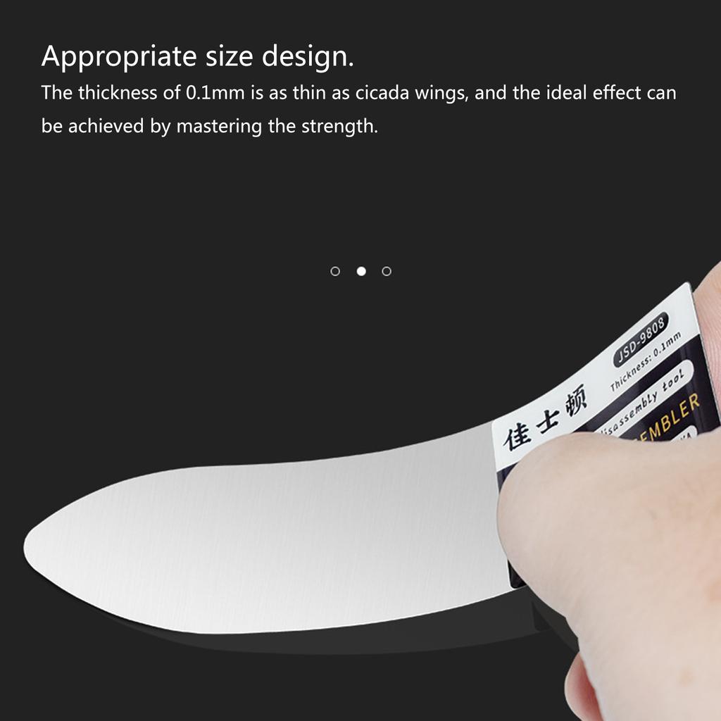 Stainless Steel Mobile Phone Curved LCD Screen Spudger Opening Pry Card Tools Ultra-thin Flexible Phone Disassemble Tool