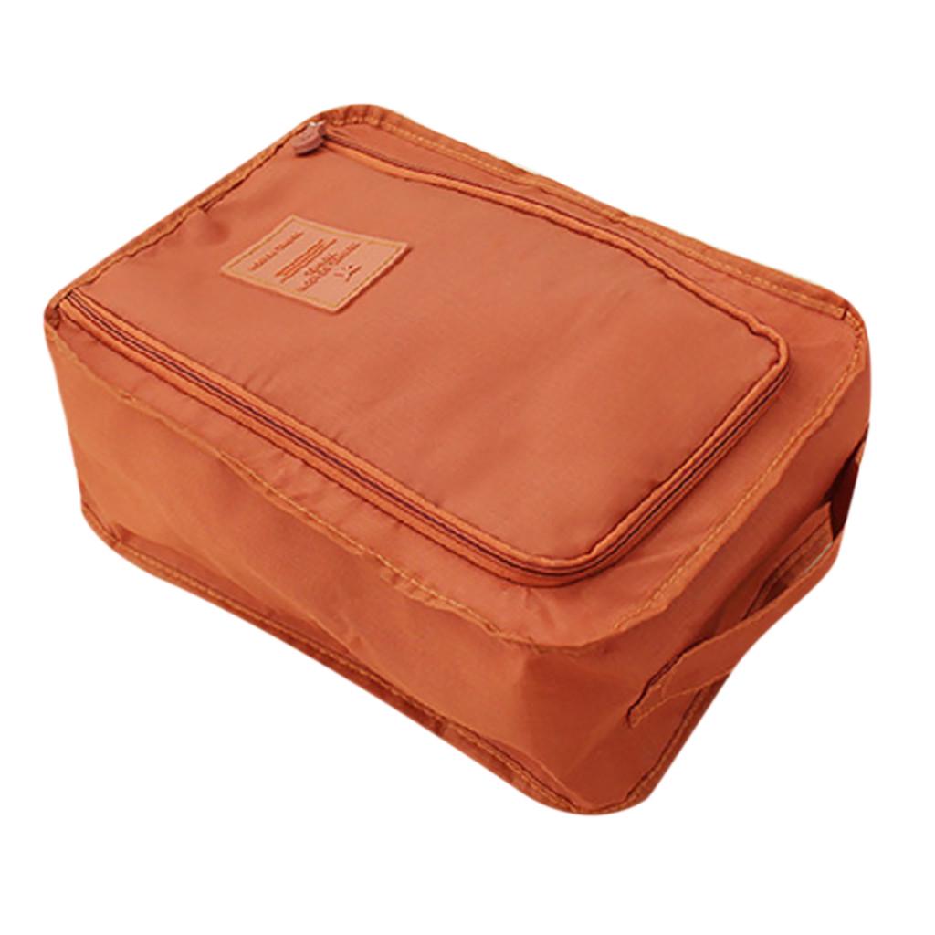 Foldable Portable Shoe Storage Bag with Handle Large Capacity Travel Organizer for Shoes and Accessories