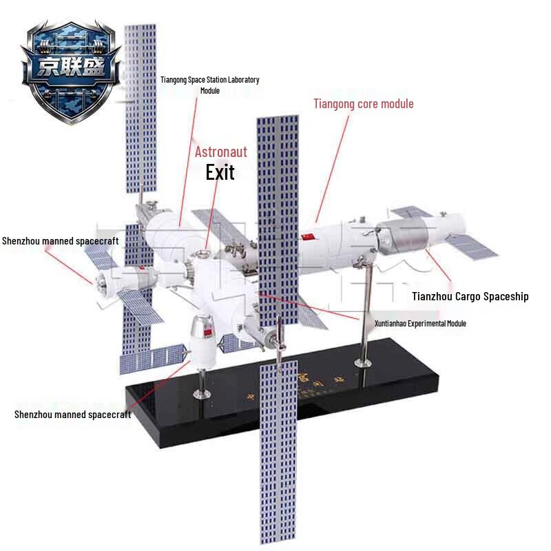 Tiangong Space Station Alloy Display Model