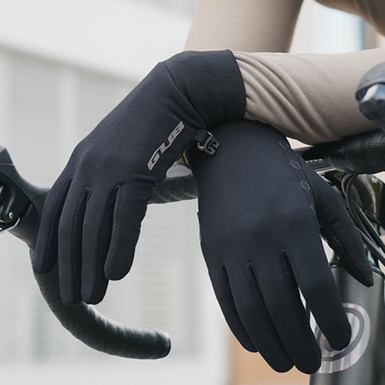1 par de guantes de ciclismo de invierno cálidos con pantalla táctil, antideslizantes, resistentes al viento, impermeables, para clima frío, para hombres, para exteriores, para montar en motocicleta, para nieve y esquí