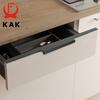 KAK Black Hidden Cabinet Handle Aluminum Alloy Kitchen Cupboard Door Pulls Drawer Knobs Long Handle Furniture Handle Hardware