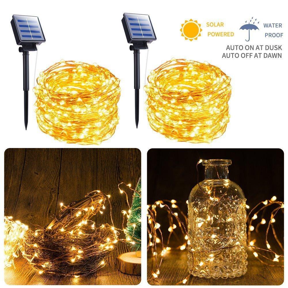 Outdoor Solar Fairy Light 7M/12M/22M/32M String Lights Engery Saving Waterproof Christmas Decoration for Birthday Wedding