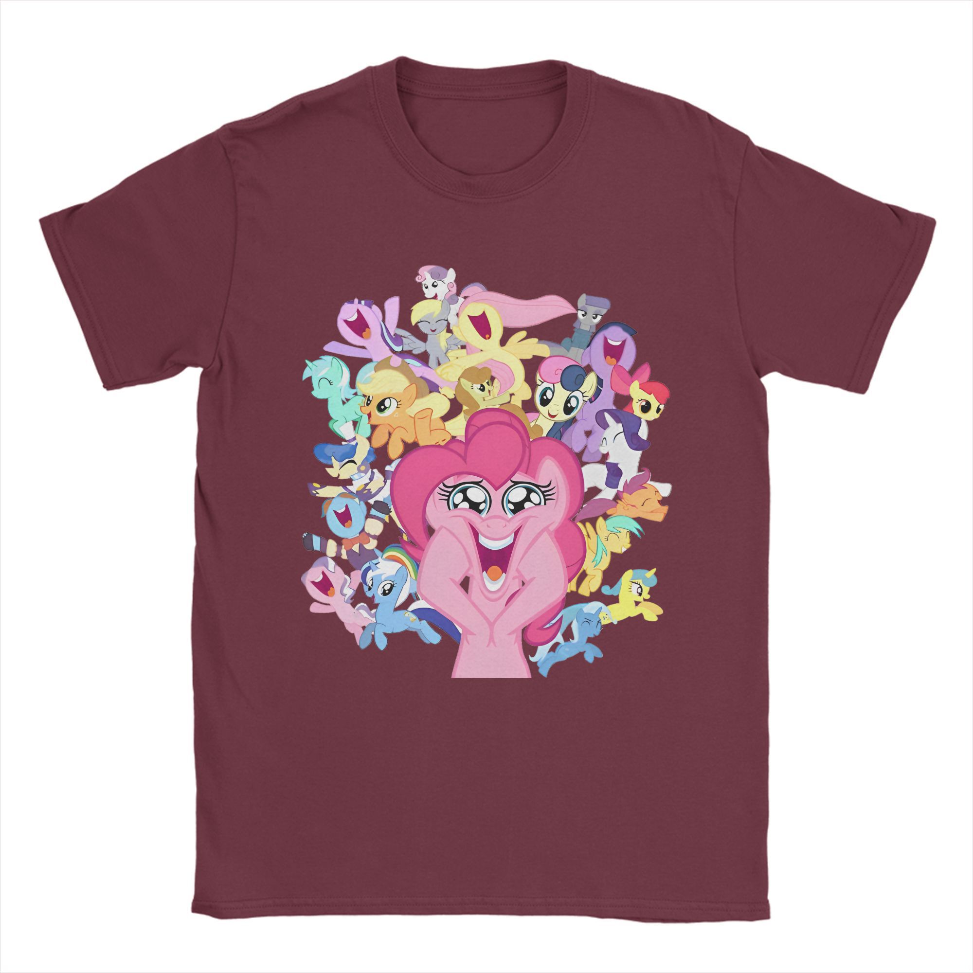 

Чоловічі Жіночі Футболки Everypony Pinkie Pie Поні Дружба - це магія Одяг з чистої бавовни Оригінальні футболки з коротким рукавом з принтом L