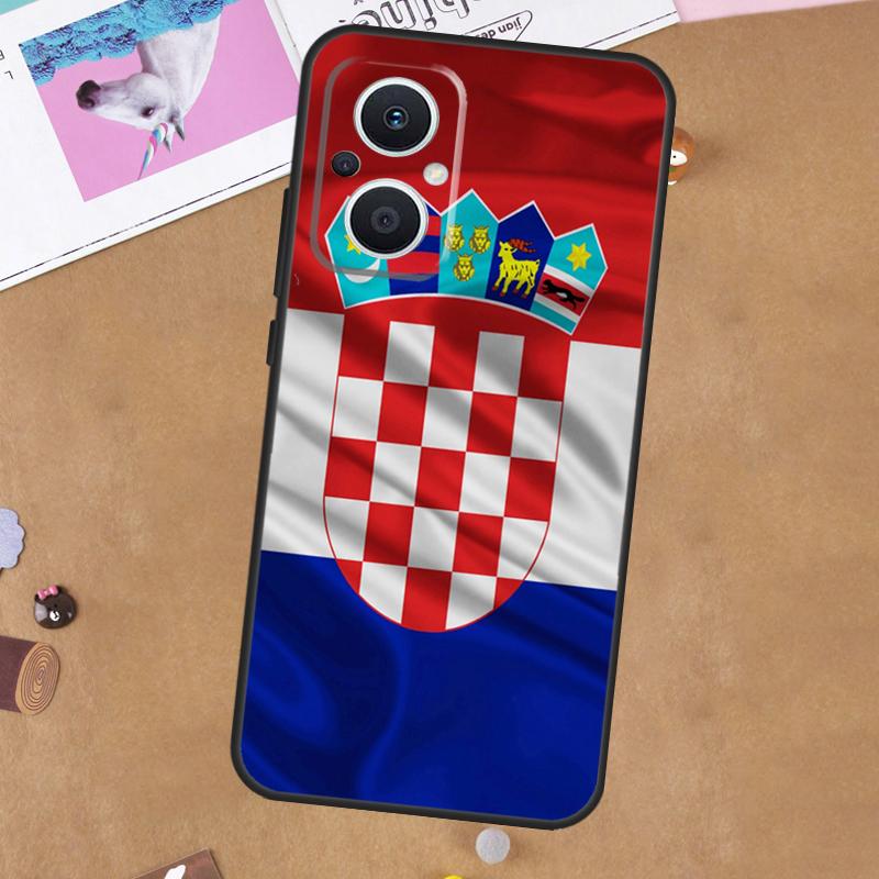 Croatia Coat Of Arms Flag For OPPO Reno 13F 11F 12F 14F 10 11 12 13 14 Pro 8T 7 8 Lite OPPO Find X9 X8 X6 X5 Pro Case