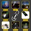 mini Keychain Flashlight Portable Keyring Torch Rechargeable Waterproof Bright Keychain Flashlight For Hiking Outdoor Fishing