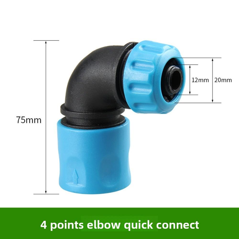 1/2/3/4/5 Stück 1/2" Gartenwasseranschluss Wasserhahnanschluss Winkelstück Kunststoffrohrfittings Bewässerungsschlauch Schnellverbindungsadapter
