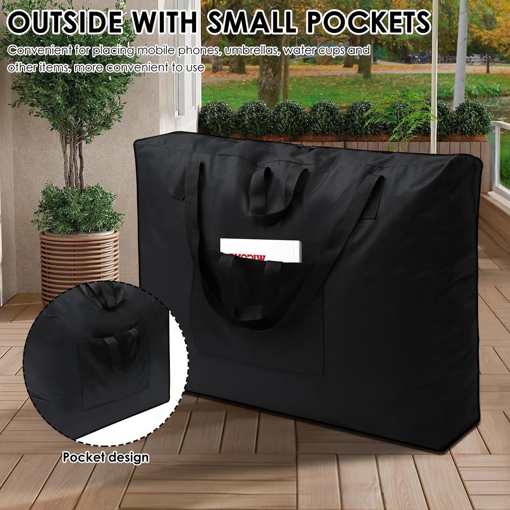 Rollator Travel Bag Reusable Oxford Cloth Foldable Wheelchair Storage Bag Waterproof Wheelchair Bag Wear Resistant Chair Walker