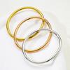 1pc Smooth Plain Stainless Steel Bracelet Women Minimalist Solid Titanium Steel Bangle Fashion Versatile Wristband Jewelry