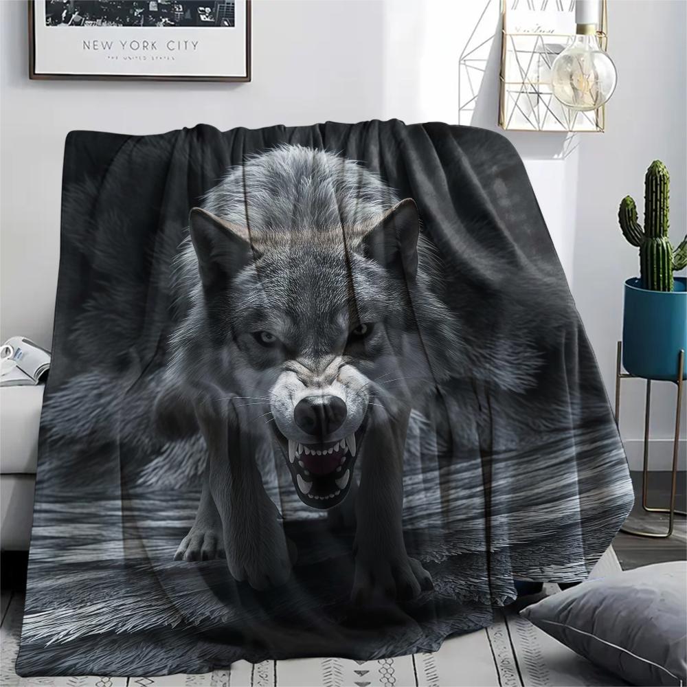 1 Stück Flanelldecke mit Cartoon-Druck, Hohe Qualität, Bequem für alle Jahreszeiten, Heimdekoration, Wärme und Komfort, Perfekt als Weihnachts- oder Geburtstagsgeschenk
