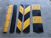 2cm High Mini Rubber Speed Bump and Bicycle Buffer with Yellow-Black Stripes for Parking Space Division