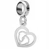 Charms Silver Small Heart With Feet Little Heart With Feet Foot Silver 925