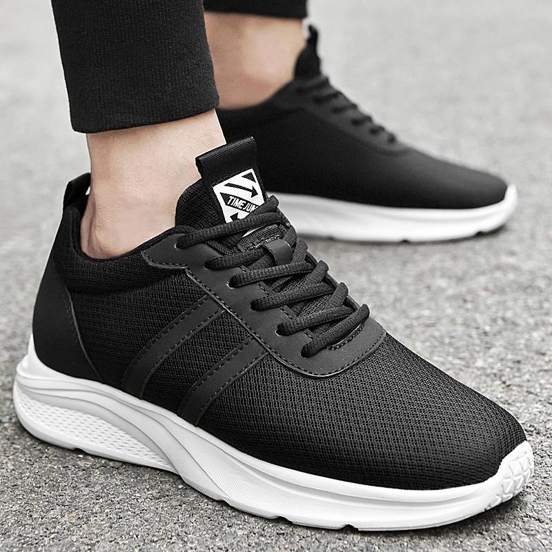 2025 Increased Men Sneakers Elevator Shoes Breathable Sports Hidden 4cm 6cm 8cm Height Increasing Shoes Male Taller Casual Shoes