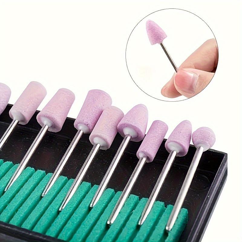 Nail Drill Bits Set Quartz Stone Diamond Wool Milling Cutter For Manicure Tools Grinding Sanding Sander Cuticle Pedicure File