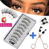 Magnetisches falsches Wimpern-Set, magnetische Wimpern, künstliche Wimpern, magnetische Wimpern, natürliche Wimpern, Verlängerungsset, Wimpernverlängerung, einzelne Wimpern