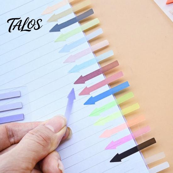 File Marking Tags Arrow Index Tab Stickers, Translucent PET Page Markers, Adhesive Markers Colorful Sticky Flags for Organizing Book And Dividers
