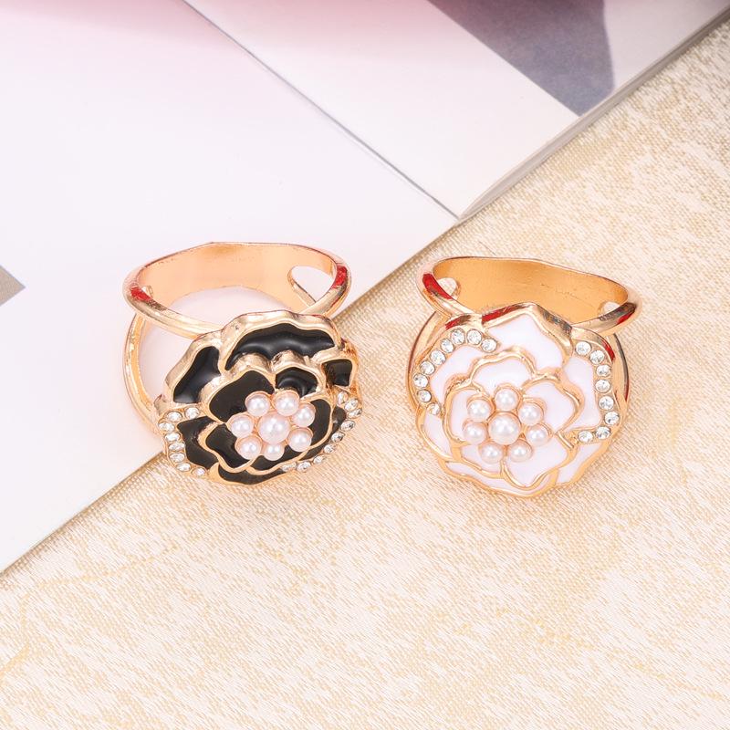 Camellia Flower Versatile Scarf Buckle for Small Square Scarves and Clothing Straps